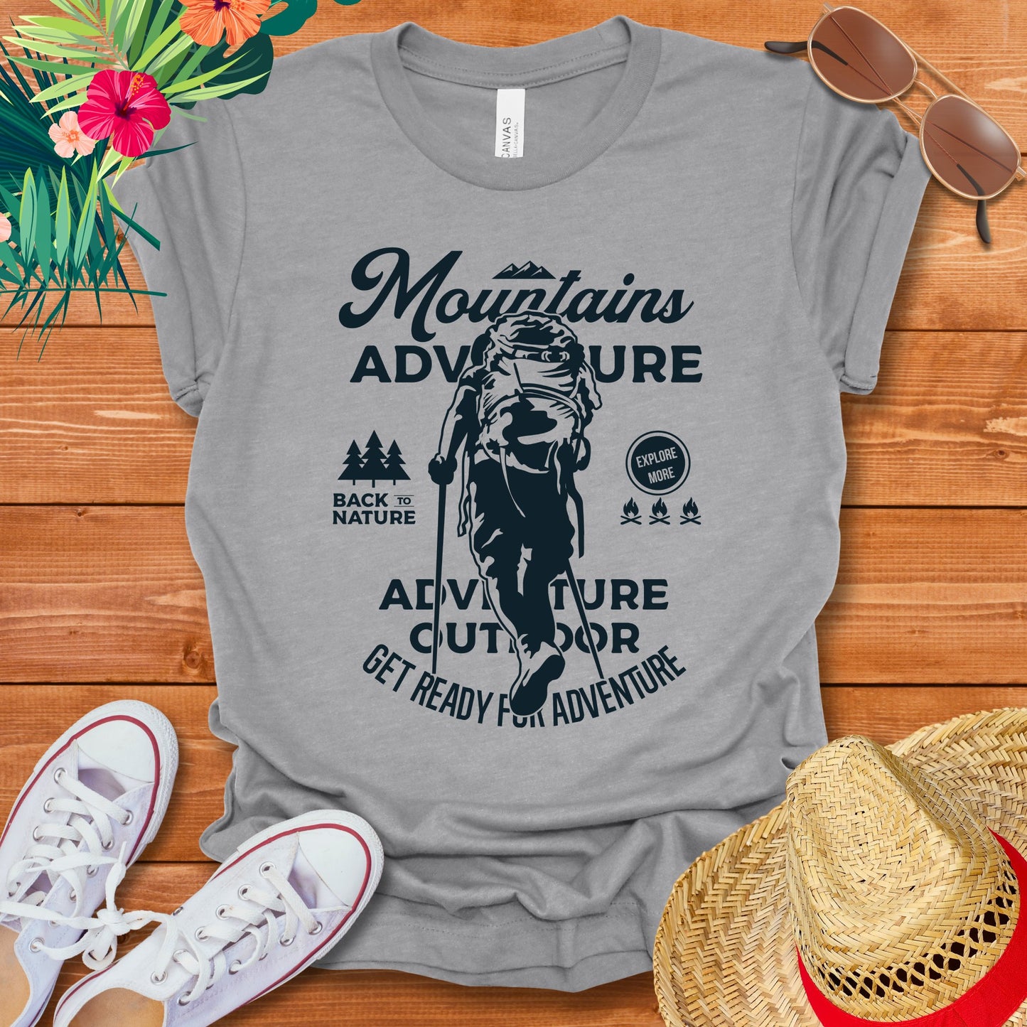 Adventure Awaits Hiking T-Shirt