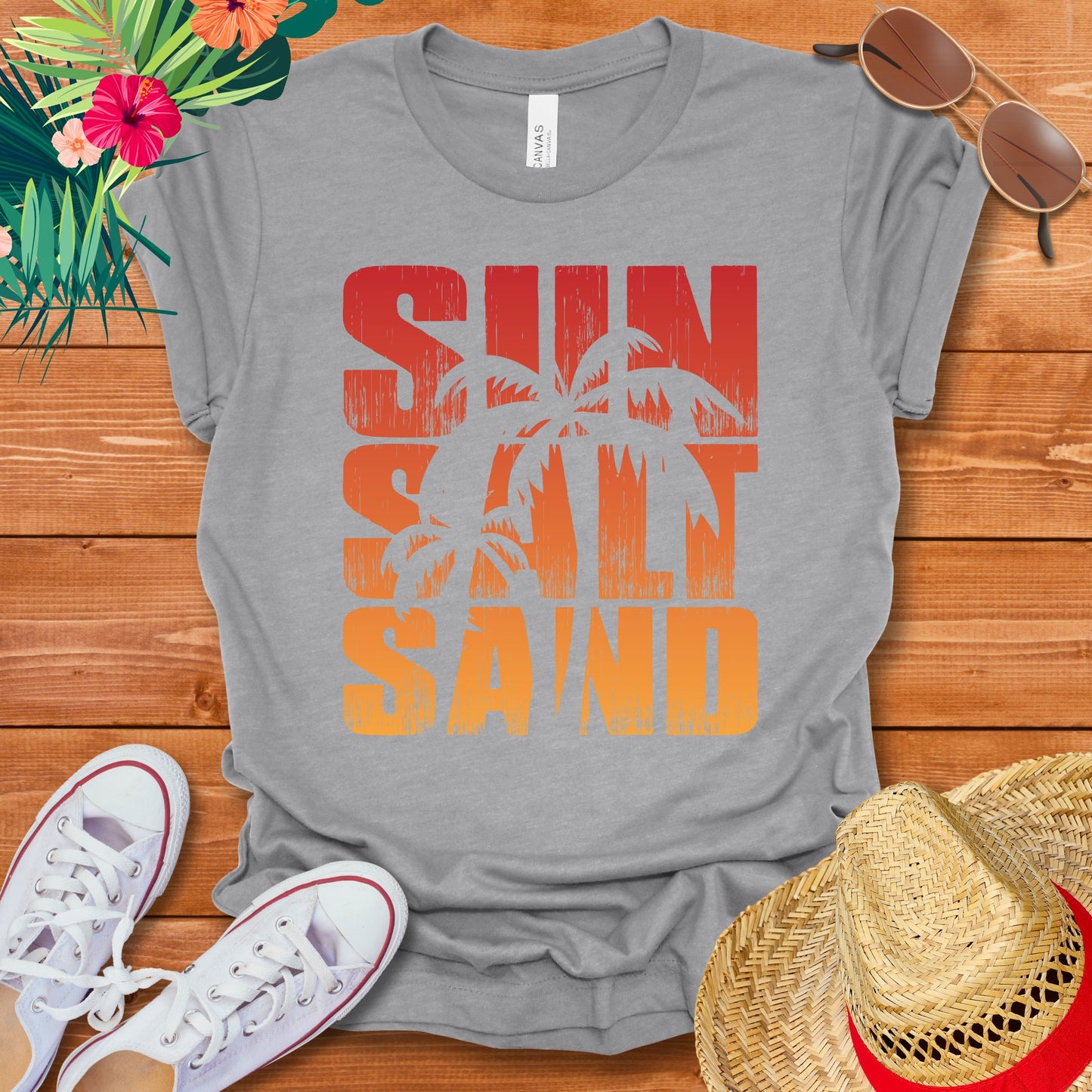 Sun Salt Sand Palm Tree T-Shirt