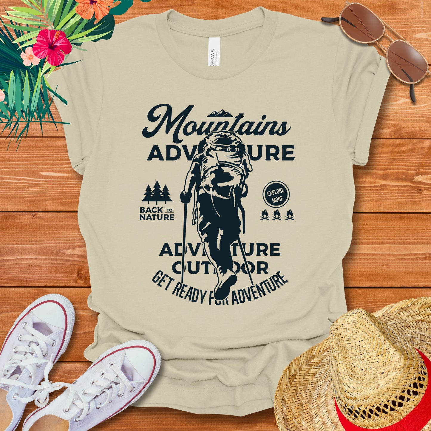 Adventure Awaits Hiking T-Shirt