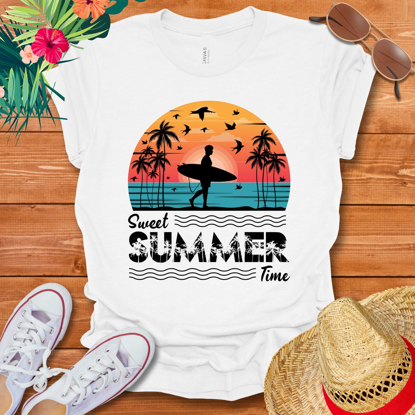 Sweet Summer Time Surfer T-Shirt